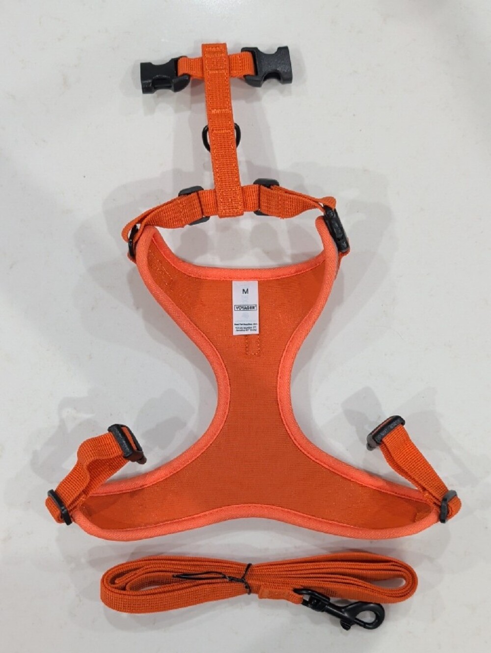 Orange Cat/Small Dog Harness and Leash Set Fits 16.5"-19.5" New Out Of Package - Picture 3 of 3